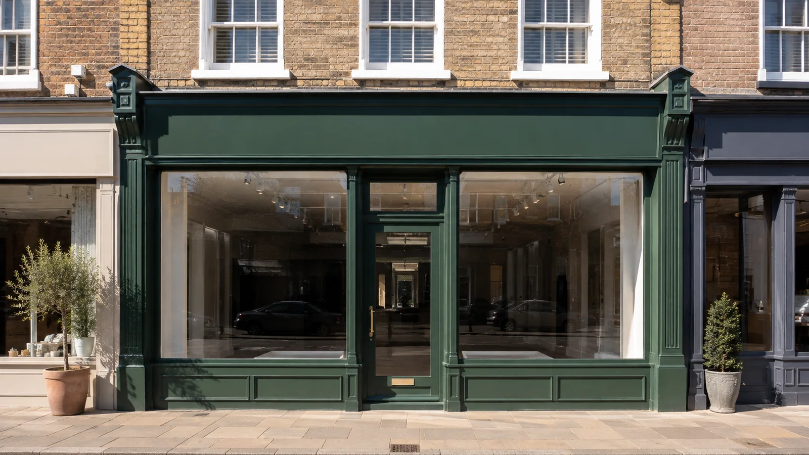 Commercial shopfront installed by UK Shopfronts